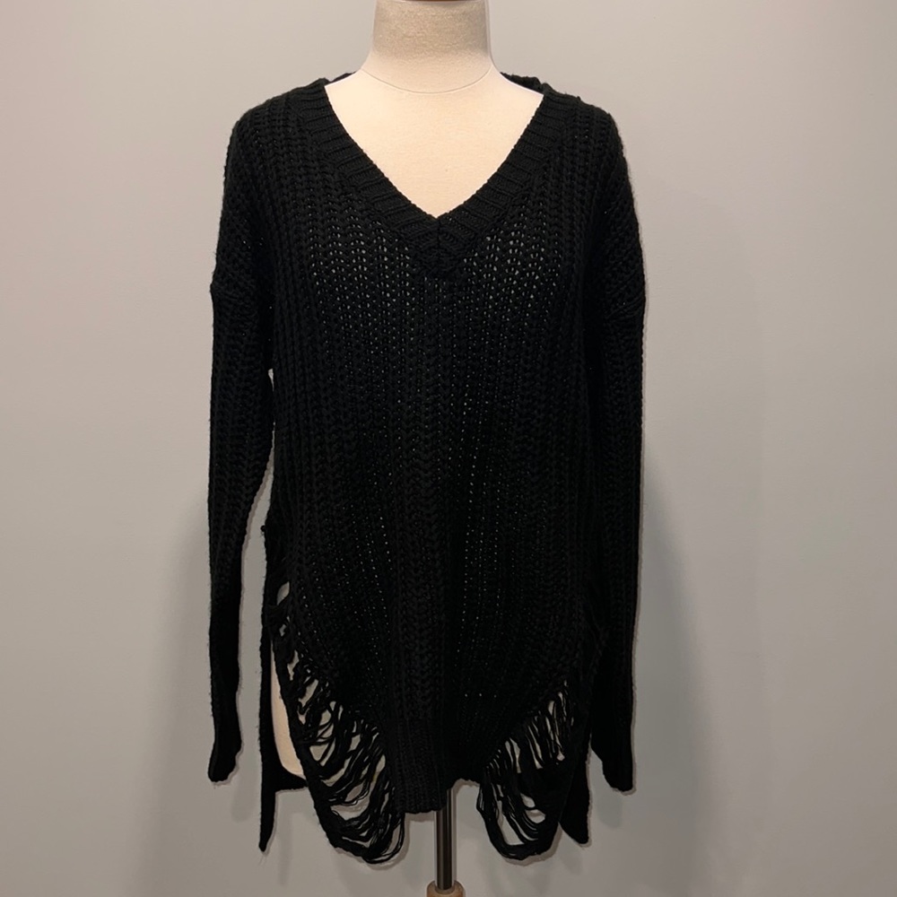 Black Guess tunic sweater, XL